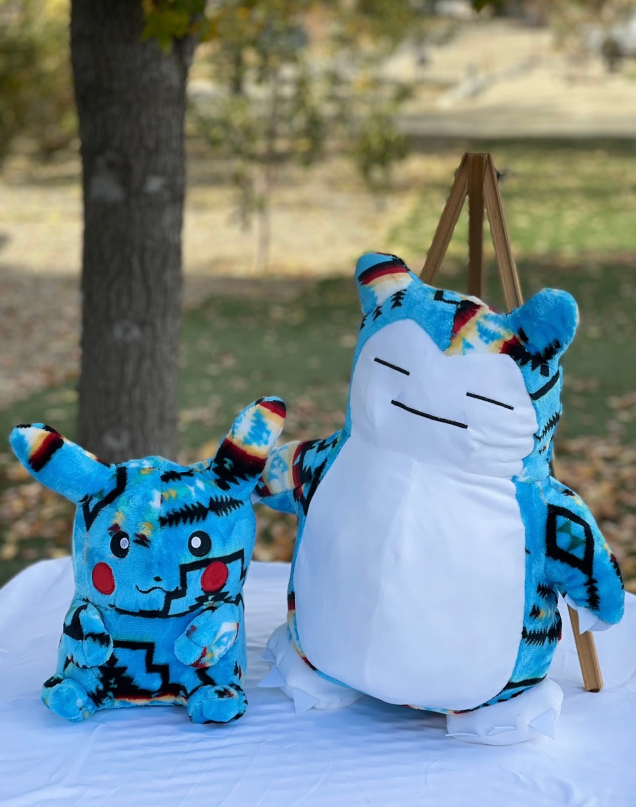  宝箱型ぬいぐるみ Native Print Snorlax – lopezbeading